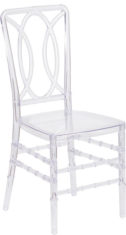 Flash Elegance Crystal Ice Stacking Chair