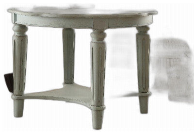 24"x24"x24" Antique Slate Solid Wood End Table