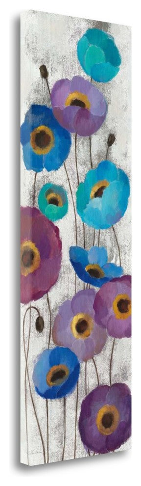 "Bold Anemones Panel II" By Silvia Vassileva, Giclee on Gallery Wrap Canvas