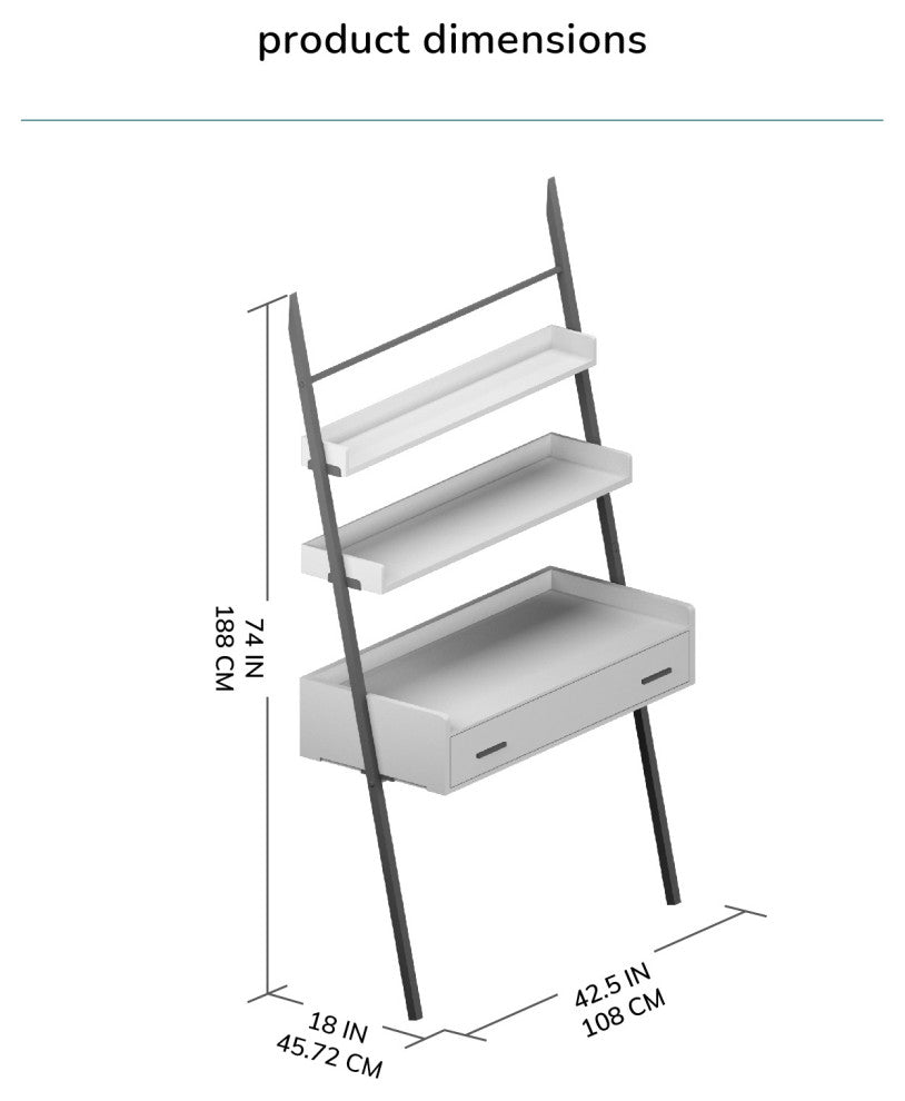 Champier Ladder Desk, Black