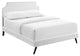 Corene Full Platform Bed with Round Splayed Legs