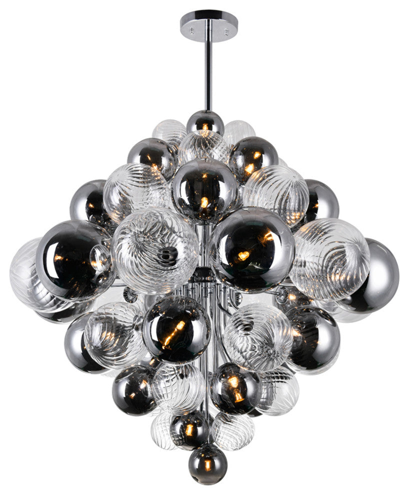 Pallocino 27 Light Chandelier With Chrome Finish