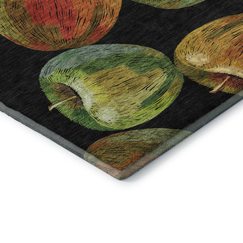 Addison Premium Washable Mayfield AMF163 black 8' x 10' Rug
