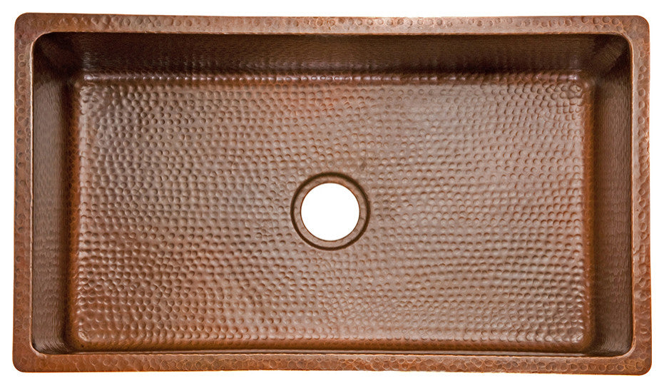 Premier Copper Products KSP3_KSB33199 Kitchen Sink and Drain Package