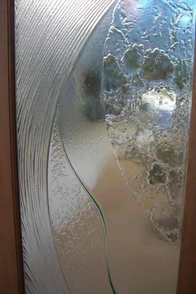 Interior Prehung Door or Interior Slab Door - High Tide - Cast Glass CGI 033...
