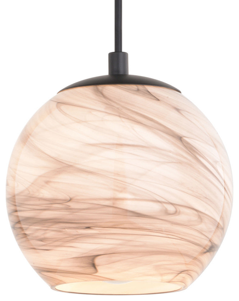 Vaxcel Lighting P0407 Milano 6"W Mini Pendant - Matte Black