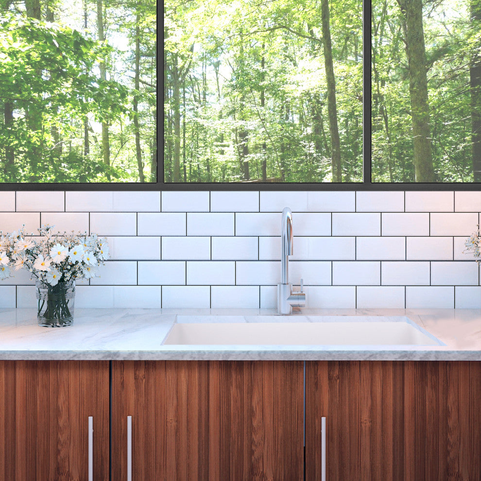 Nantucket Sinks Dualmount Fireclay Kitchen Sink Wellfleet, 32"