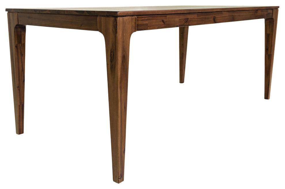 Allure 72" Wide Acacia Wood Dining Table, Brown