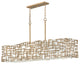 Fredrick Ramond Farrah Medium Eight Light Linear, Burnished Gold