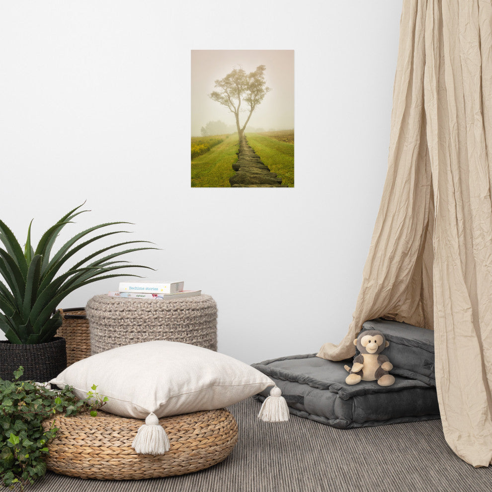 Wall Art Print Landscape Photograph Calming Morning Rural Unframed, 18" X 24"