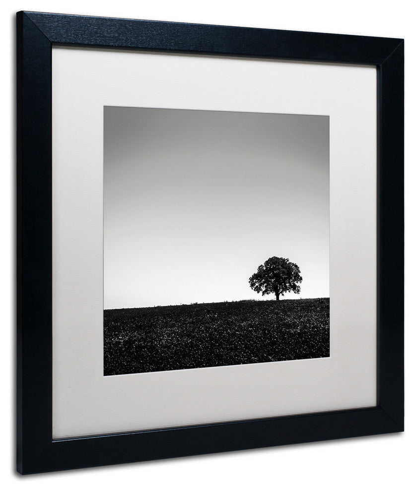 'One Tree Hill' Matted Framed Canvas Art by Dave MacVicar