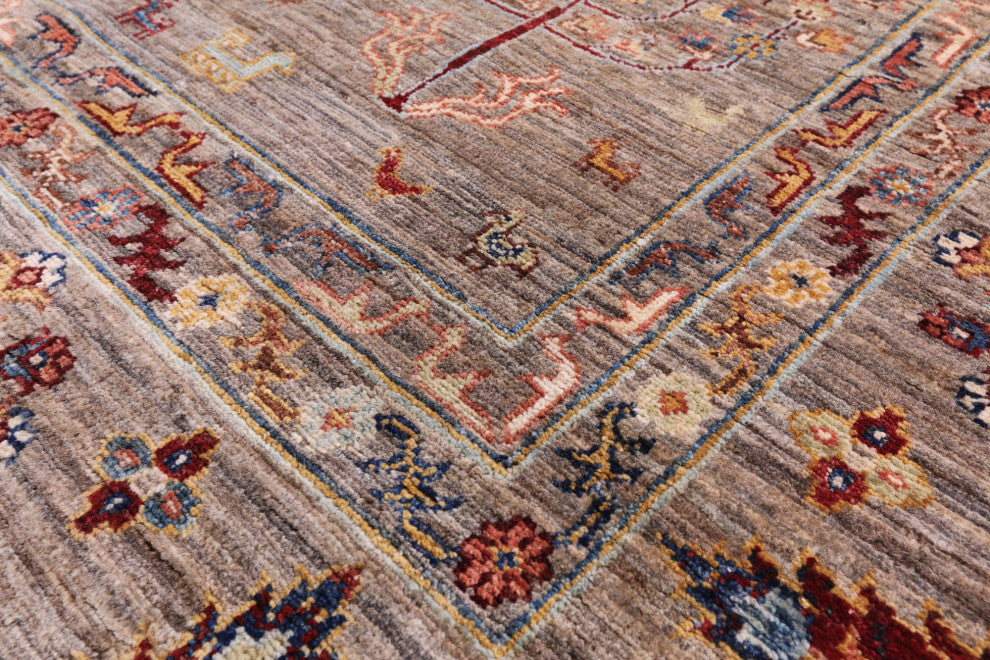 Handmade Persian Gabbeh Wool Tribal Rug 8' 2" X 9' 8" Q11138