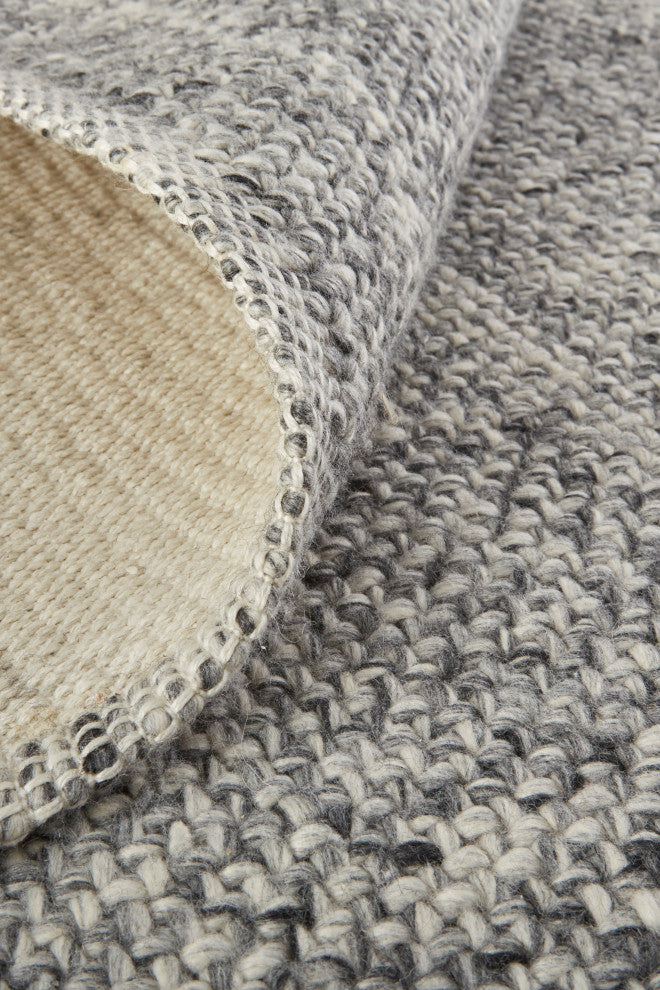 Weave & Wander Siona Space Dyed Flatweave Rug, Gray, 10' X 14'