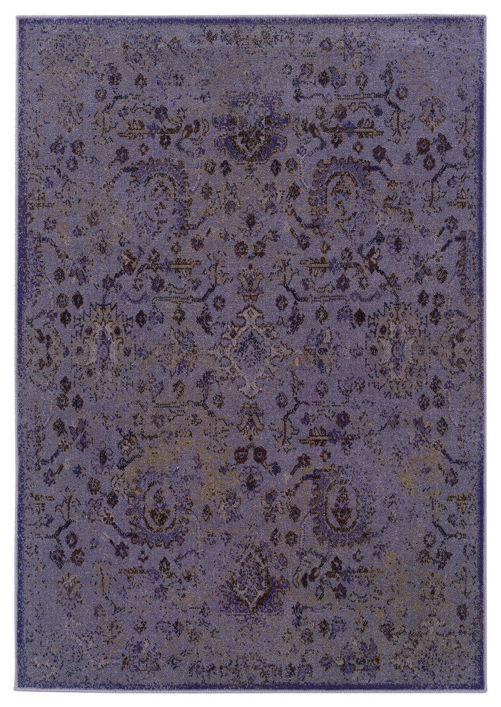 Oriental Weavers Revival Purple/Beige Oriental Indoor Area Rug 3'10"X5'5"