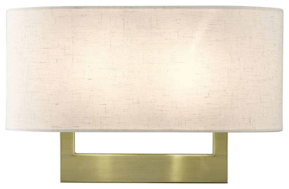 Livex Lighting Wall Sconces 2-Light Antique Brass Large Sconce