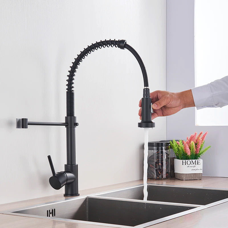 Solid Brass Deck Mounted Kitchen Sink Faucet