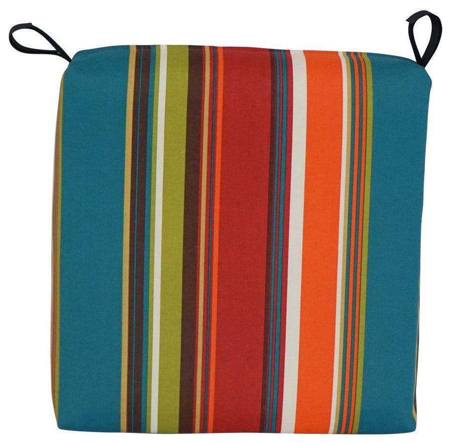 Blazing Needles 16-inch Outdoor Cushion, Westport Teal (2pc)