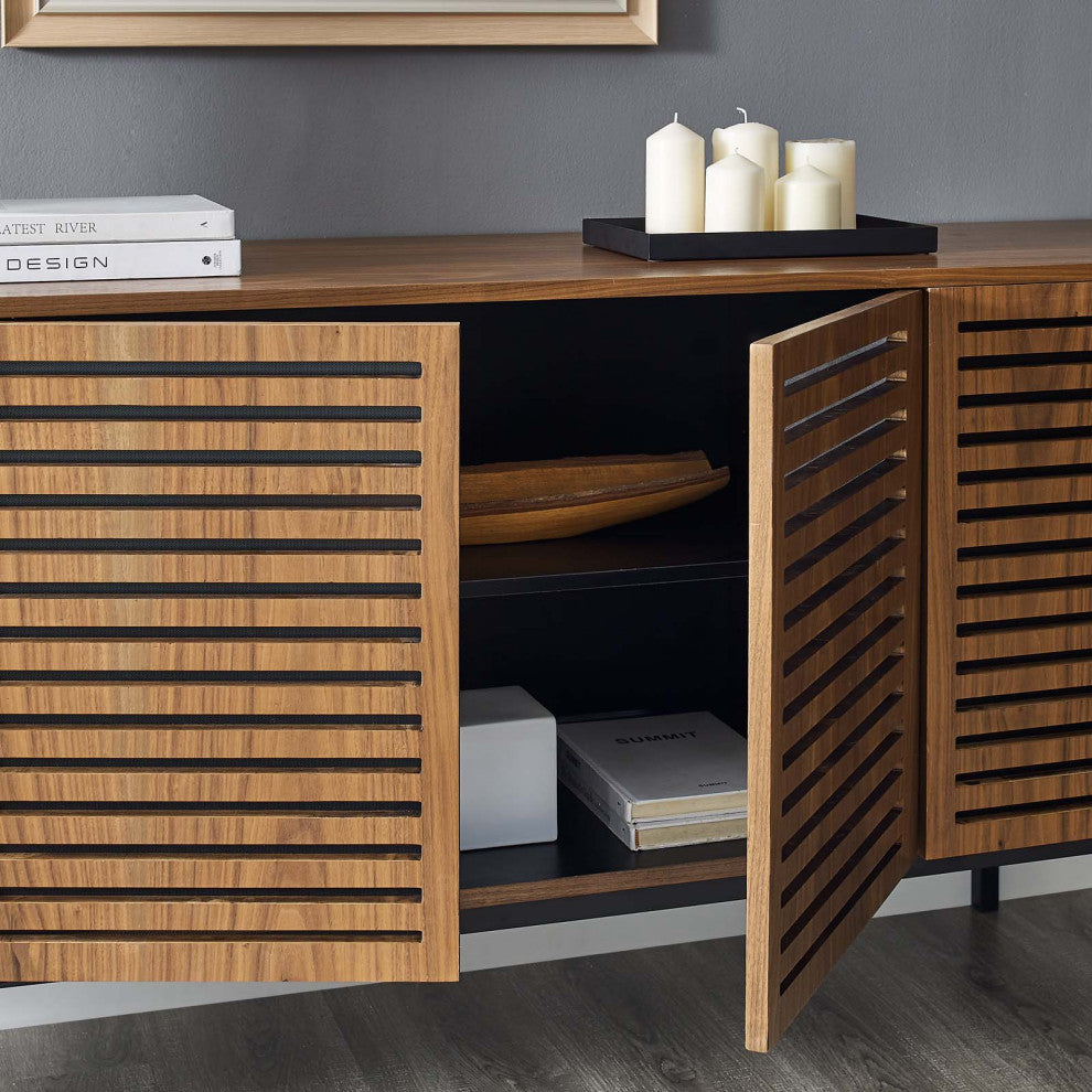 Parker 73" Tall TV Stand Walnut