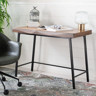 Safavieh Bernhart Desk, Walnut/Black