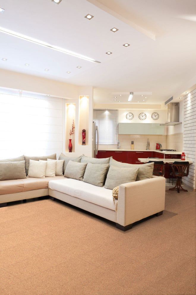 Assortment Engineered Cork Planks Flooring, Apollo Natural
