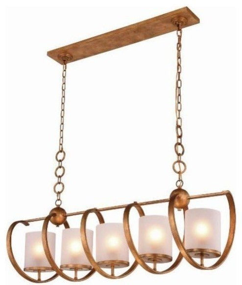 Elegant Lighting Europa Collection Pendant, Golden Iron