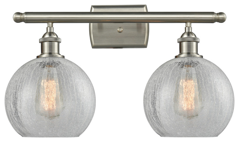 Innovations Lighting 516-2W-SN-G125-8 Athens 2 Light 16" Bath Vanity Light