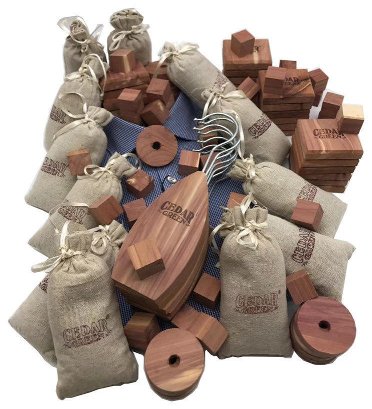 Aromatic Cedar Closet Accessories Combo, 97 pieces