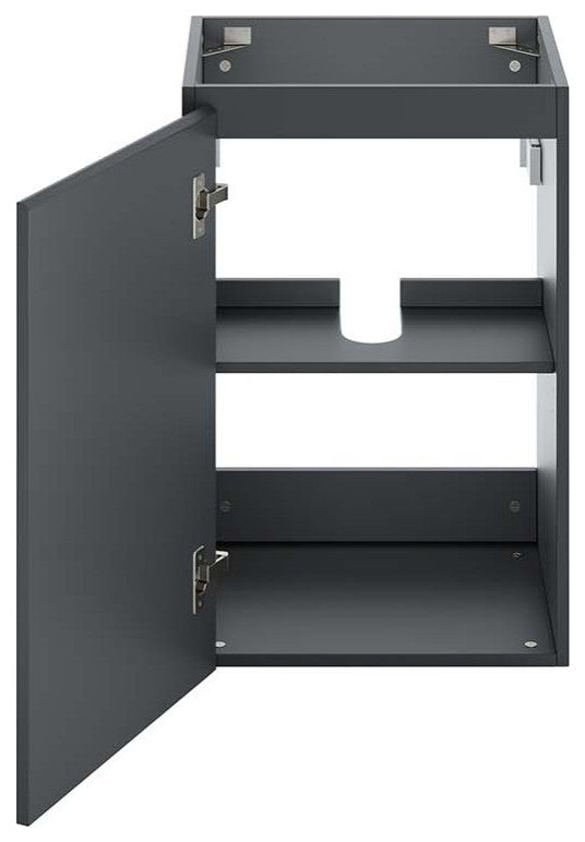 Vitality 18" Wall-Mount Bathroom Vanity, Gray