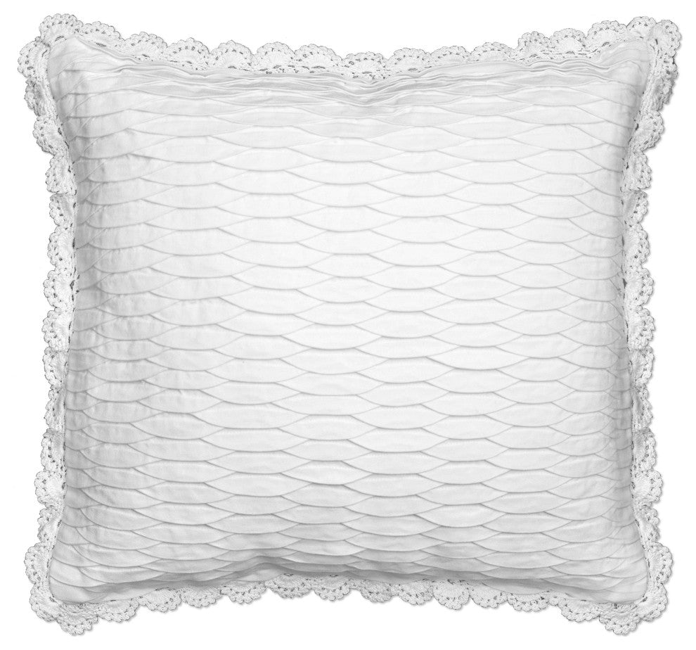 Seabreeze 18"x18" Pillow Cover, White