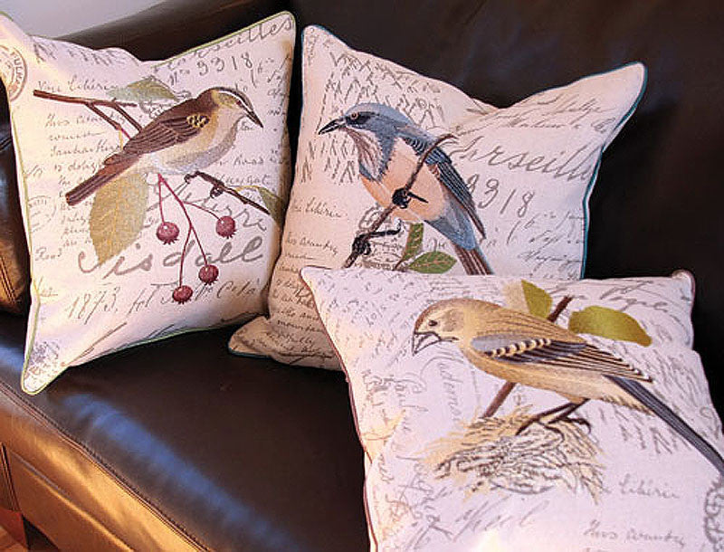 Avian Collection Feather/Down Filled Decorative Pillow Sham, Brown Bird