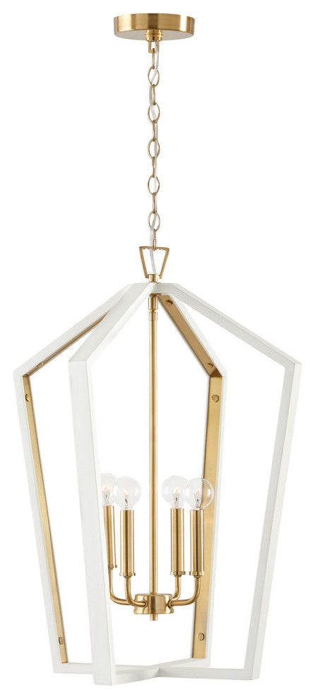 Capital Lighting 344541 Maren 4 Light 20"W Chandelier - Flat Black / Matte