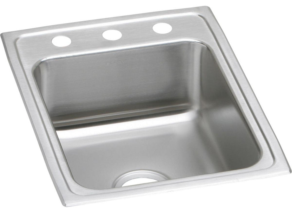 LRAD172255OS4 Lustertone Classic Stainless Steel 17" x 22" Drop-in ADA Sink