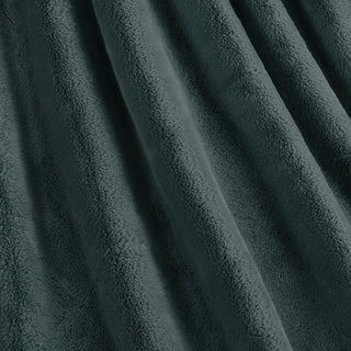 Fox Faux Fur Throw Blanket, Gunmetal, 60''x80''