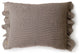HomeRoots Set of 2 Brown Tiny Check With Ruffle Lumbar Accent Pillows