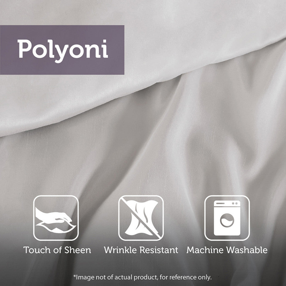 Madison Park Polyoni-Pieced Pleated 7-Piece Comforter Set, King