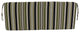 51"X19" Patterned Outdoor Spun Polyester Loveseat Cushion, Eastbay Onyx