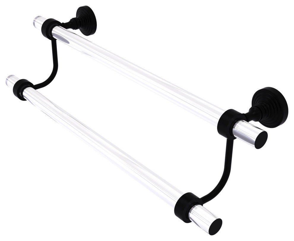 Pacific Grove 30" Double Towel Bar, Matte Black