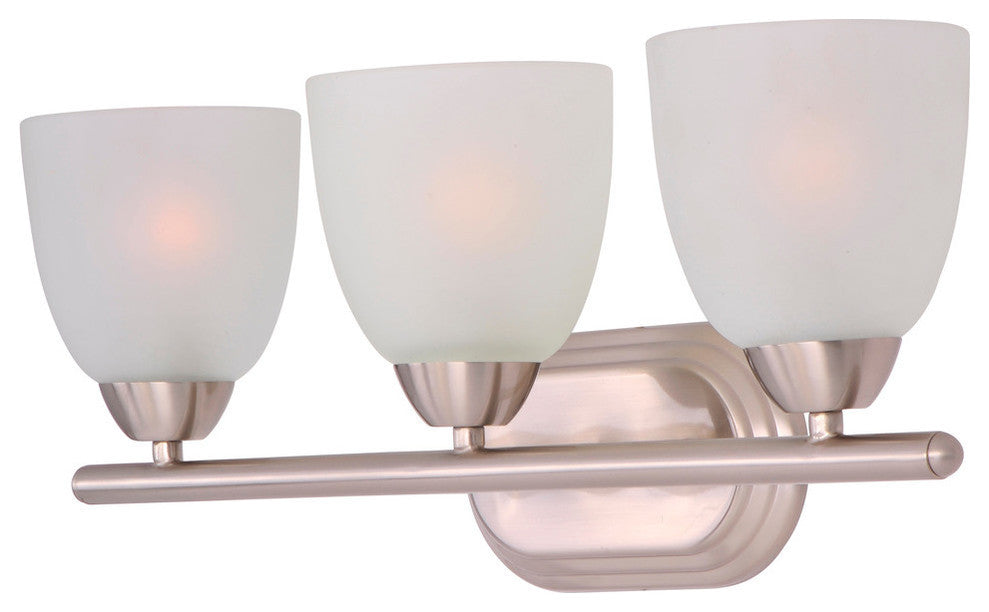 Maxim 11313 Axis 21"W Bath Light - Satin Nickel / Frosted Glass