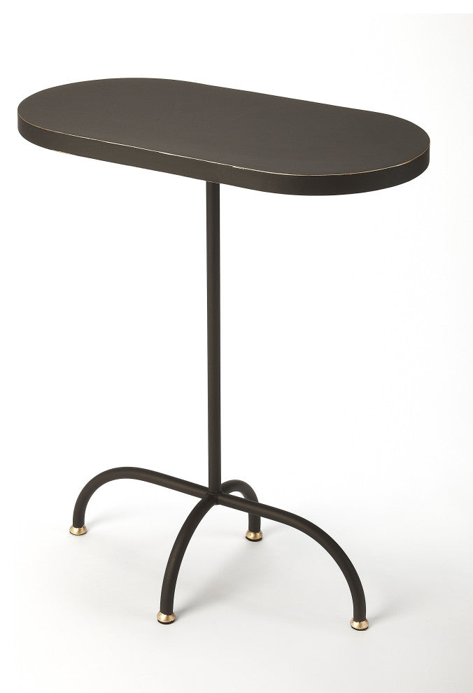 Butler Specialty Cleo End Table In Black Gold