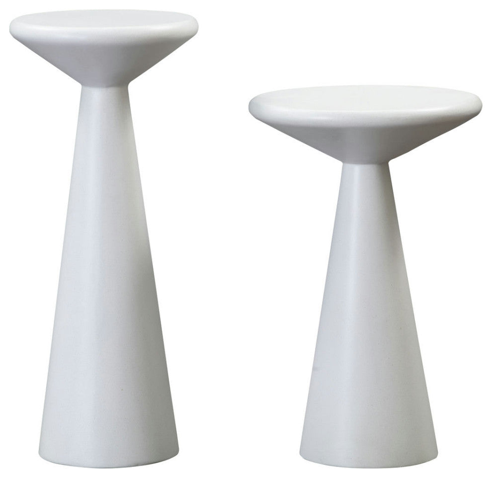TOV Furniture Gianna Concrete Accent Tables - Set of 2