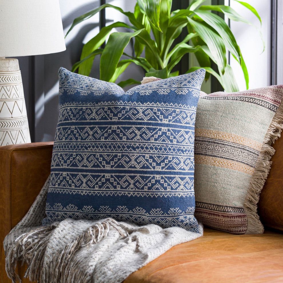 Zendaya 22"H x 22"W Pillow Kit, Polyester Insert