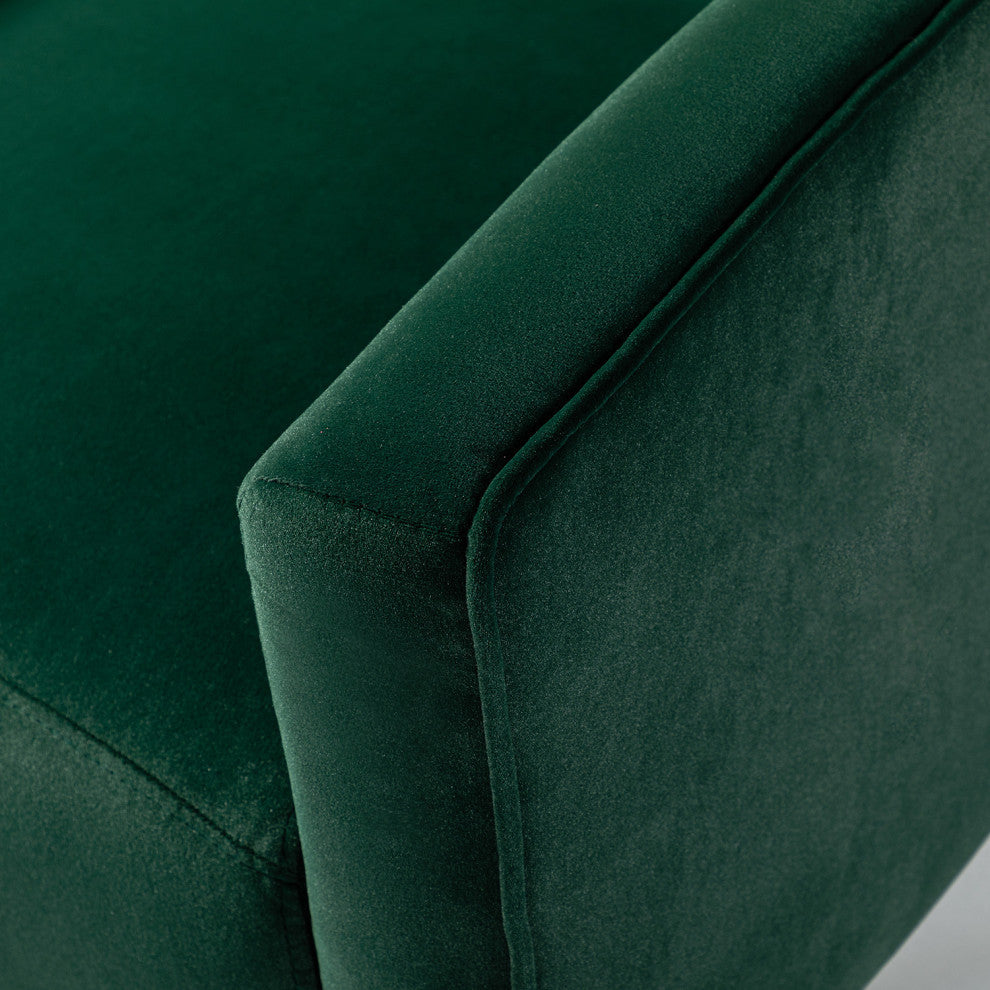 Accent Wingback Chair With Button Tufted Back, Green