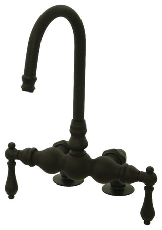 Kingston Brass 3-3/8" Deck Mount Tub Faucet, Oil Rubbed Bronze