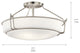 Semi Flush 4-Light, Olde Bronze