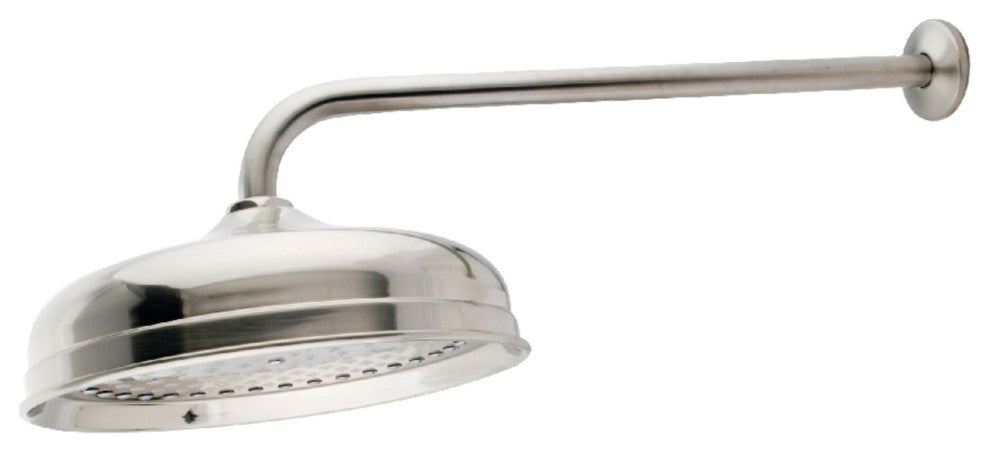 Showerscape 10" Showerhead With 17" Shower Arm, Brushed Nickel