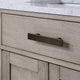 Chestnut 60" Bath Vanity, Grey Oak, Vanity With Faucet(s) With Oil-Rubbed Bronze Finsih Hardware