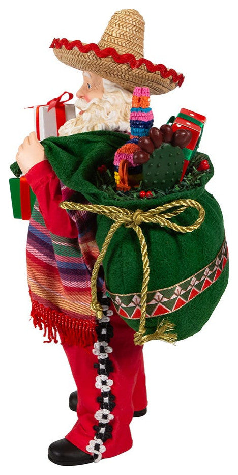 Kurt Adler 11" Fabriche Musical Mexican Santa