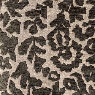 Lustrous Leaves Gray Luxury Throw Pillow, 24"x24"