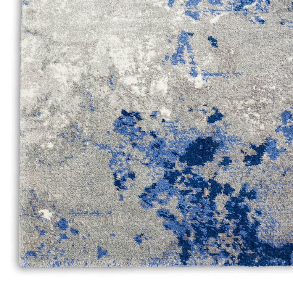 Nourison Twilight 2' x 3' Blue/Grey Modern Indoor Area Rug