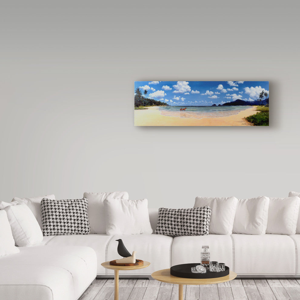 Bill Makinson 'Wild And Free Horses' Canvas Art, 24"x8"
